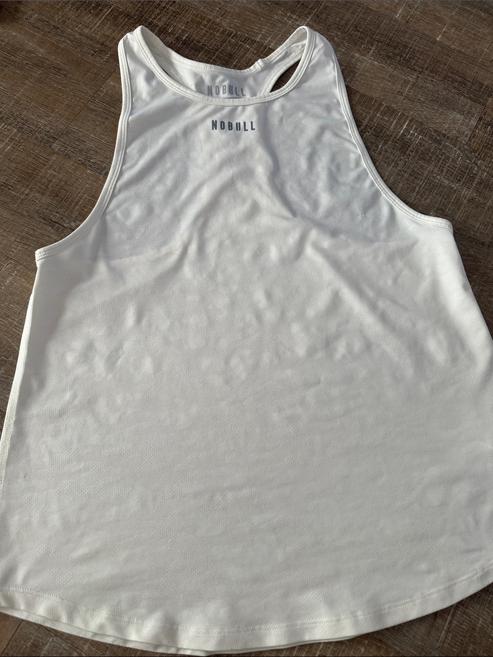NOBULL White Men's Performance Racerback Tank